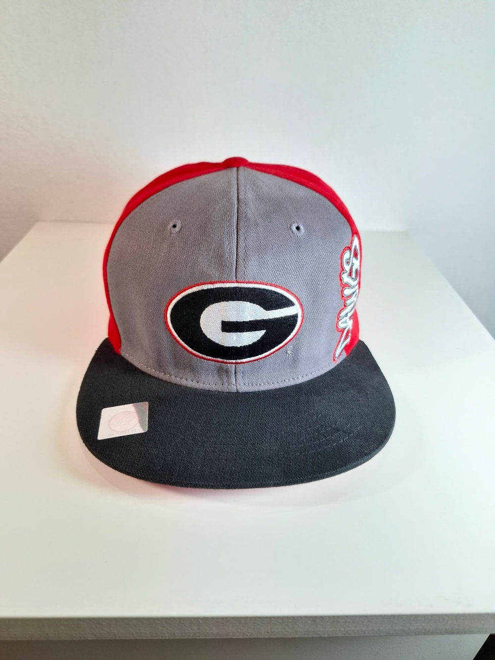 Georgia Bulldogs Red Gray Black Fitted Hat